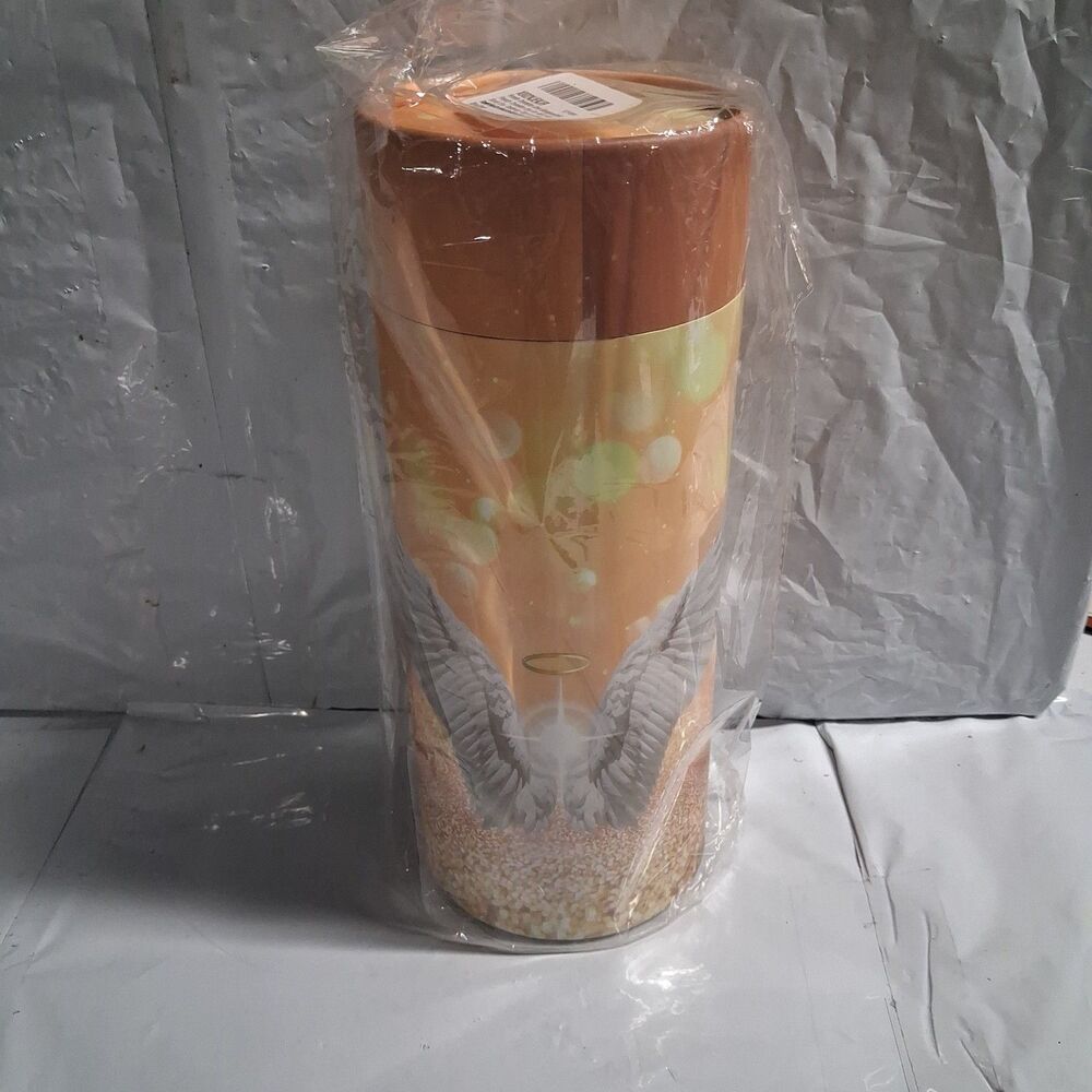 Guardian Angel Wings Golden Cremation Urn Biodegradable Scattering Tubes, Medium